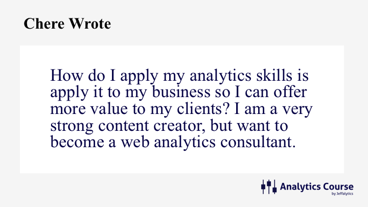 How do I become a web analytics consultant